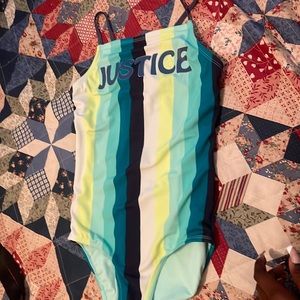 justice girls size 12 bathing suit